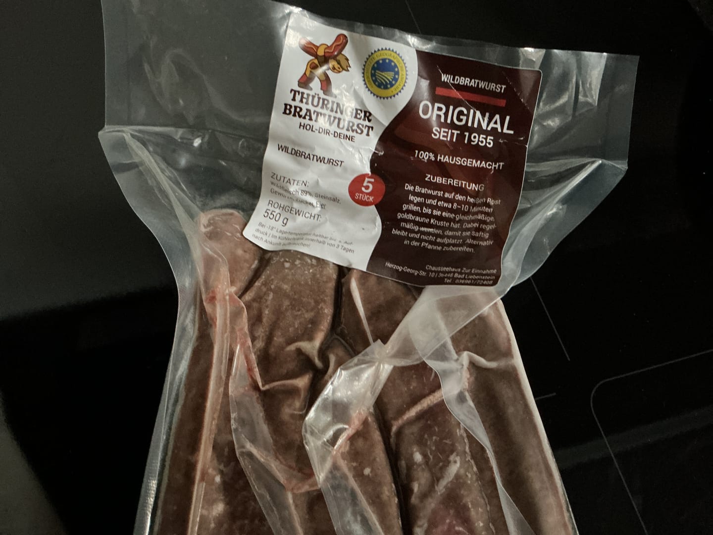Customer photo review of Wildbratwurst