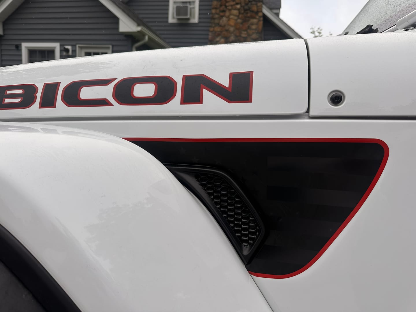 Customer photo review of Premium Fender Vent Decal Set | Black Flag - fits Wrangler JL & Gladiator JT