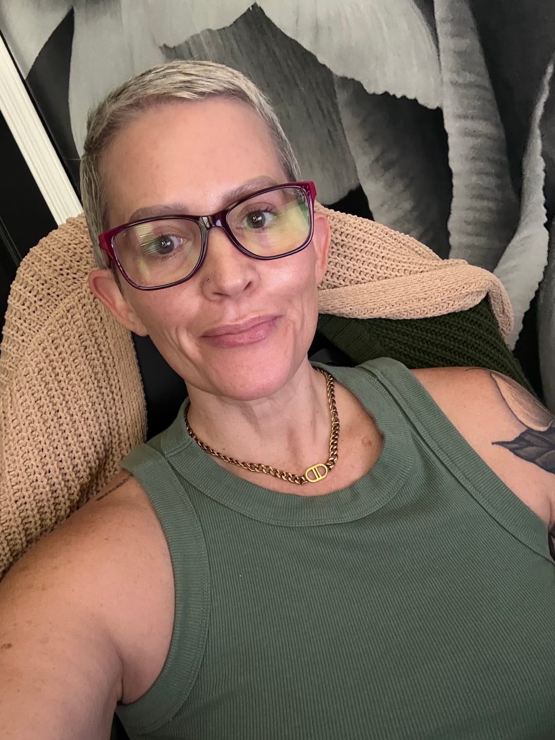 Customer photo review of Edgy Cuban Chain Choker