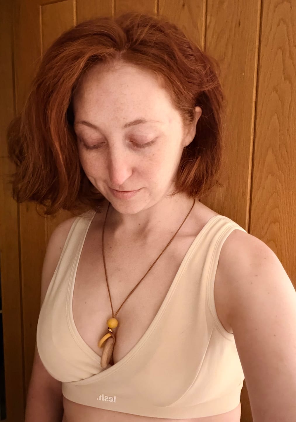 Customer photo review of CLIPLESS COMFORT LEAKPROOF NURSING BRA
