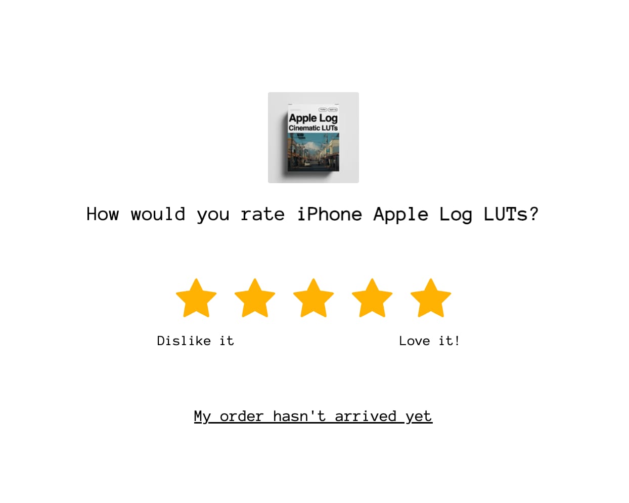 Customer photo review of iPhone Apple Log LUTs