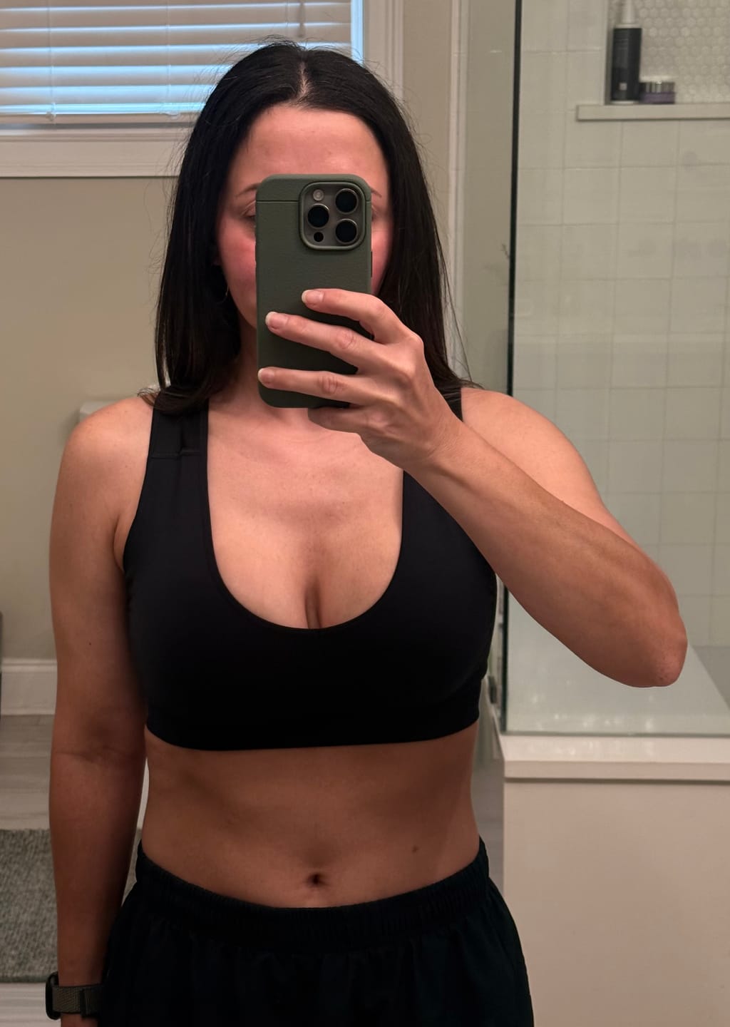 Customer photo review of AlignMe Pullover Posture Sports Bra For Women