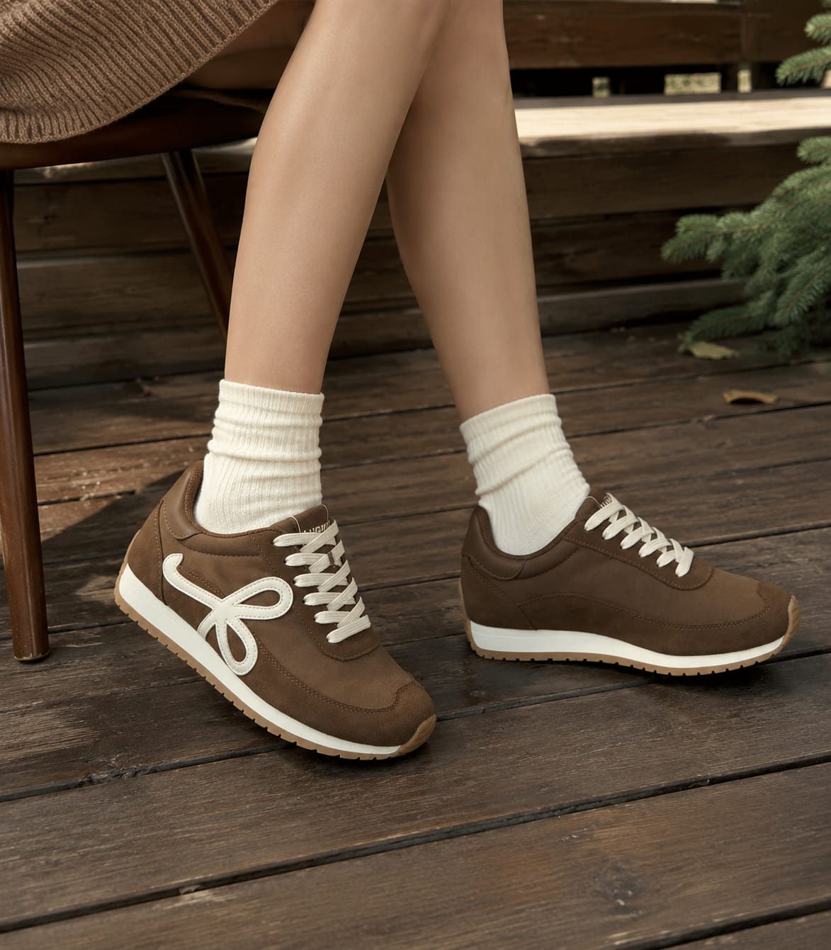 Customer photo review of Lucky Step Retro Runner Sneakers