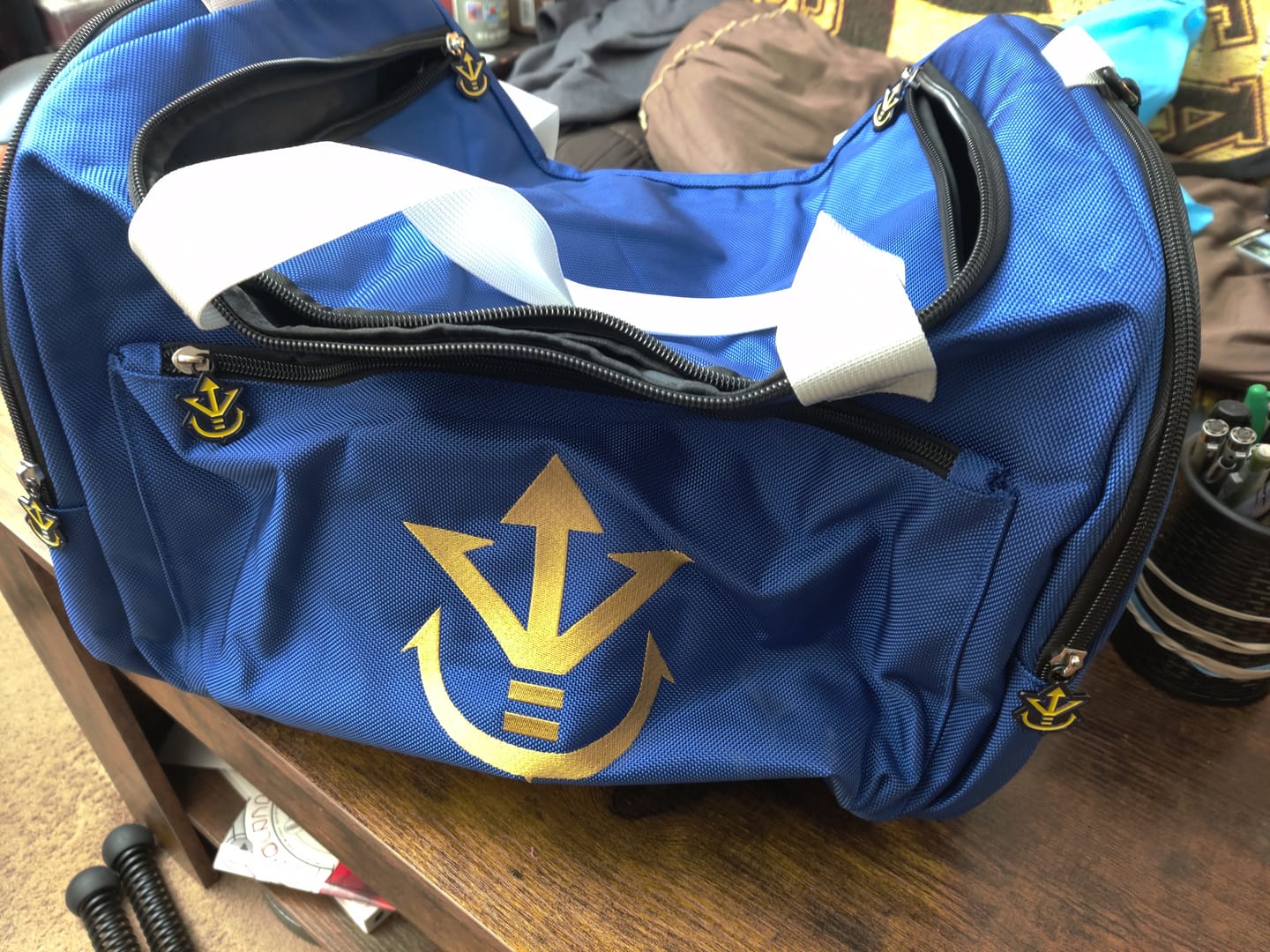 Customer photo review of Saiyan Duffel Bag