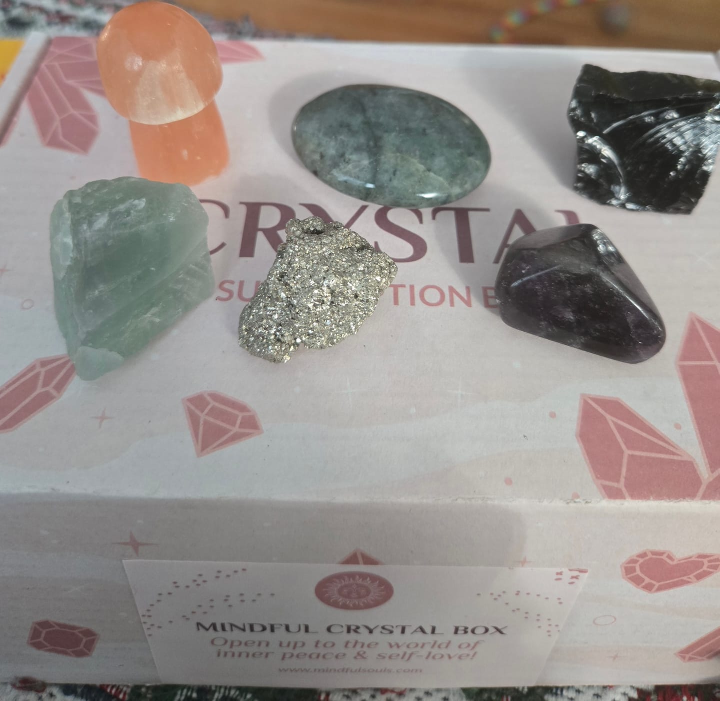 Customer photo review of Crystal Subscription Box