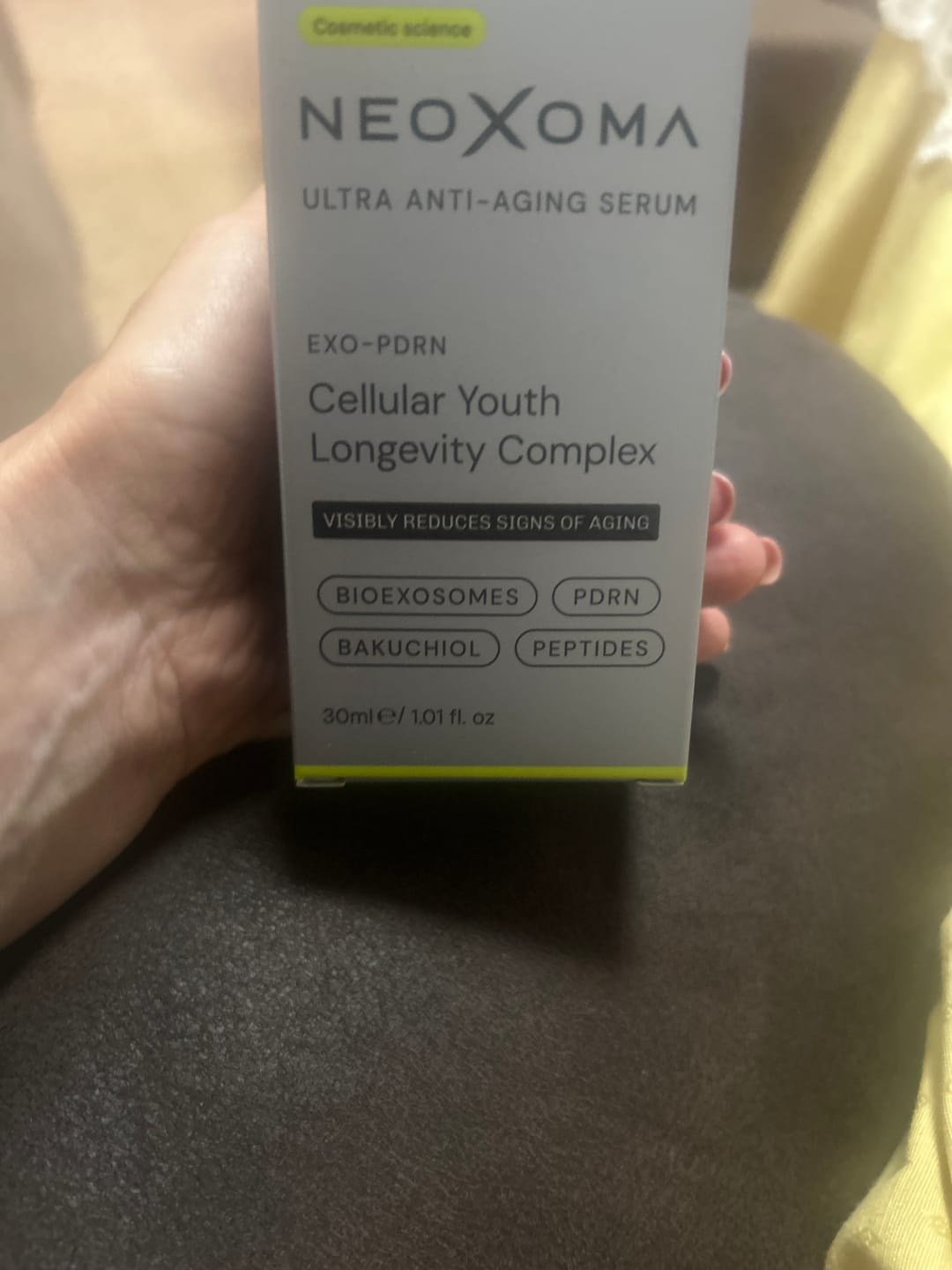 Customer photo review of Sérum de Exosomas Ultra Rejuvenecedor con Bioexosomas de Bakuchiol