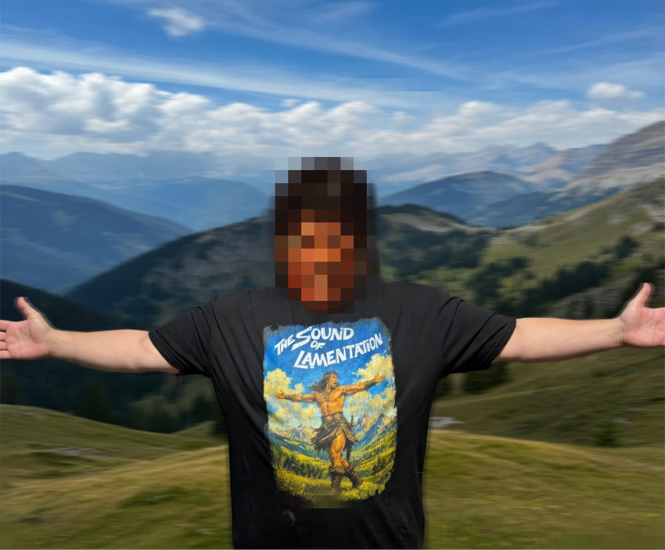 Customer photo review of The Sound of Lamentation T-Shirt