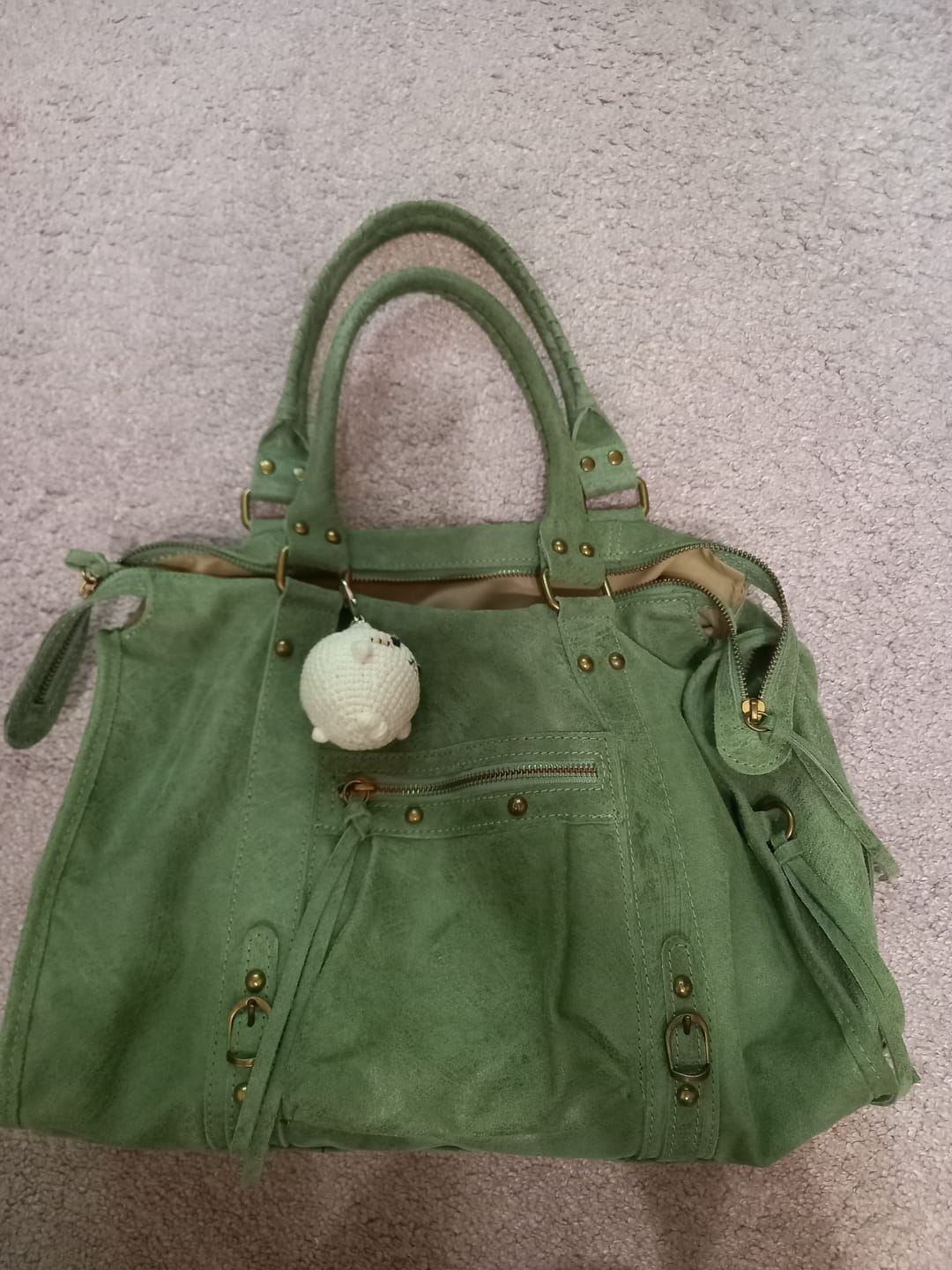 Customer photo review of It girl bag matcha