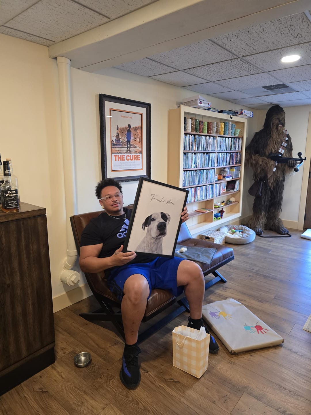 Customer photo review of Custom Minimal Pet Portrait Canvas