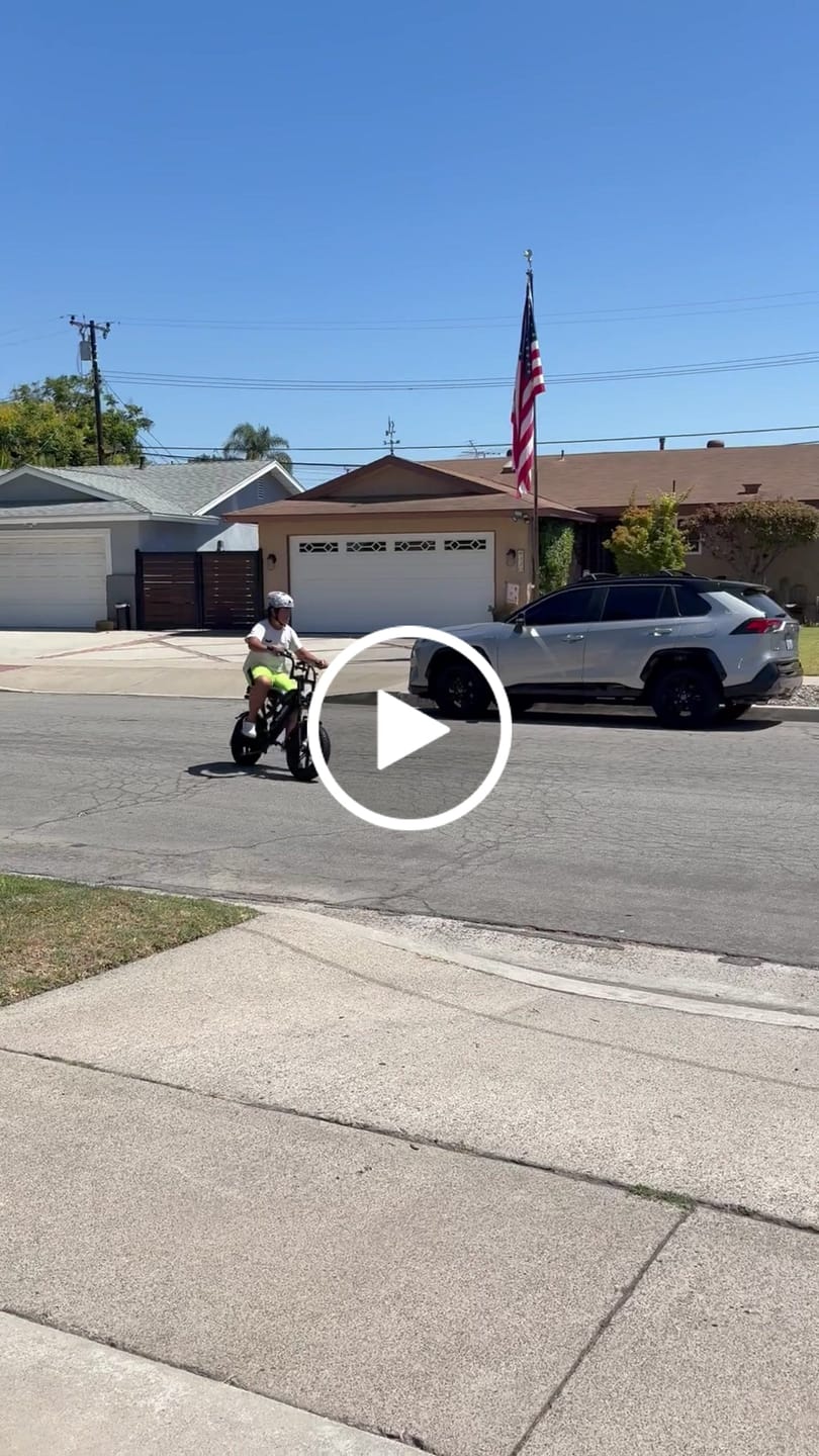 Customer video review of Eskute® V100 16*4.0" Electric Bike for Kids&Teens