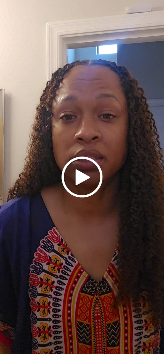 Customer video review of #T1B/4 Medium Brown Multi-Textured Kinky Curly Human Crochet Hair with Dark Roots
