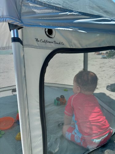 Customer photo review of Pop 'N Go® LUXE Playpen Comfort Bundle