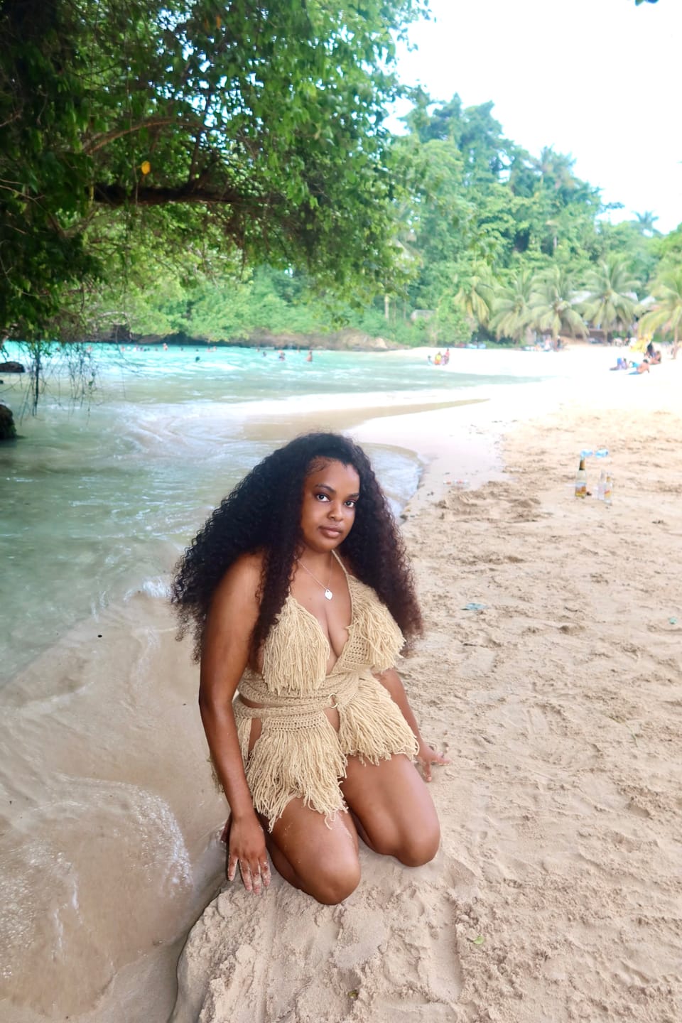 Customer photo review of Hebe Crochet One Piece - Buff
