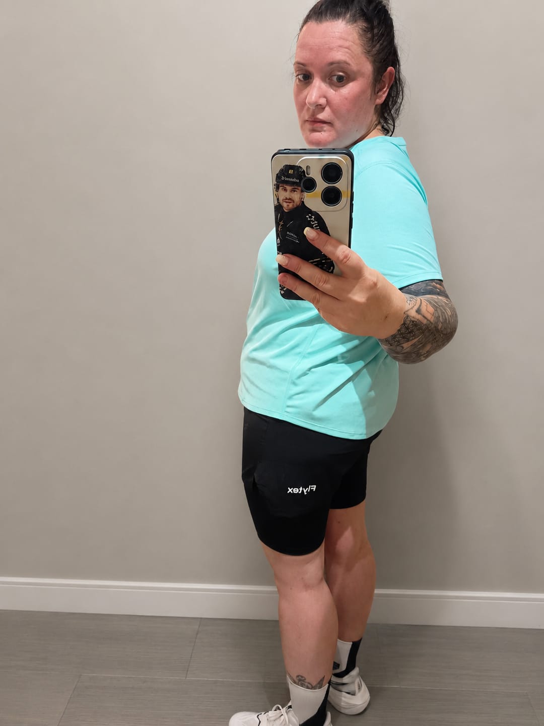 Customer photo review of Short 2 en 1 avec compression intégrée