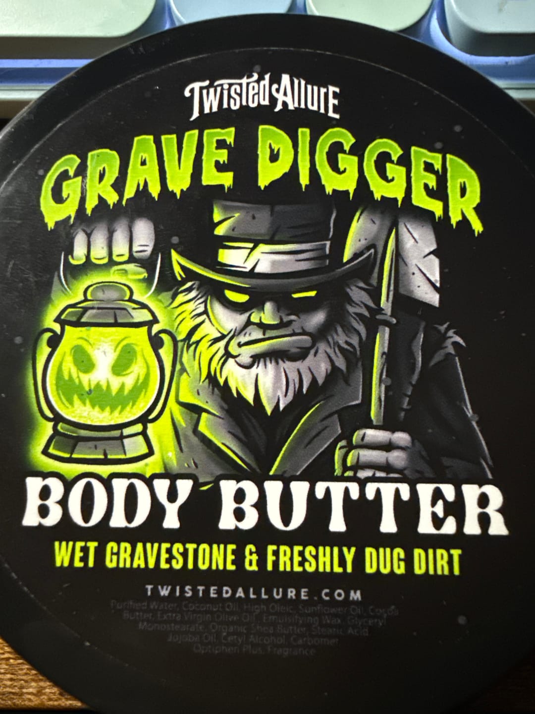 Customer photo review of Grave Digger Body Butter