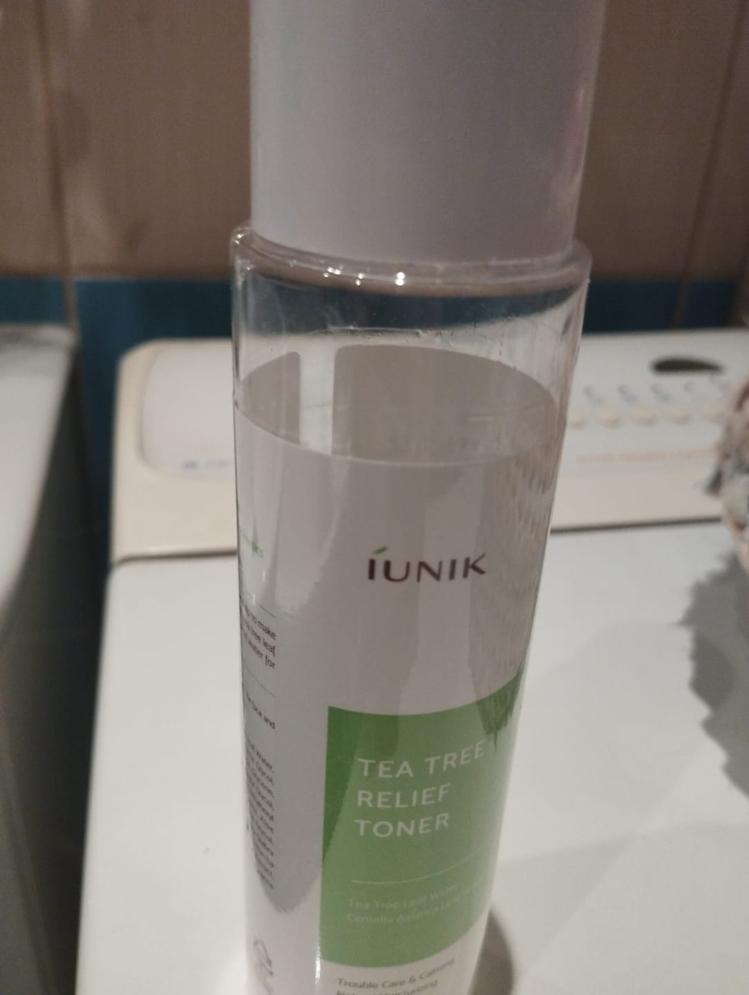 Customer photo review of Toniks ar tējas koku problemātiskai ādai iUnik Tea Tree Relief Toner