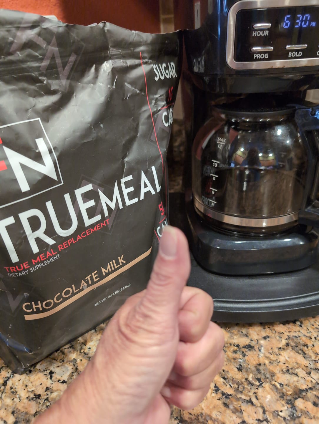 Customer photo review of True Meal Low Carb Meal Replacement