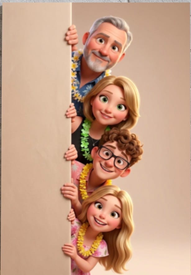 Customer photo review of Personalized Canvas - Animated Wall