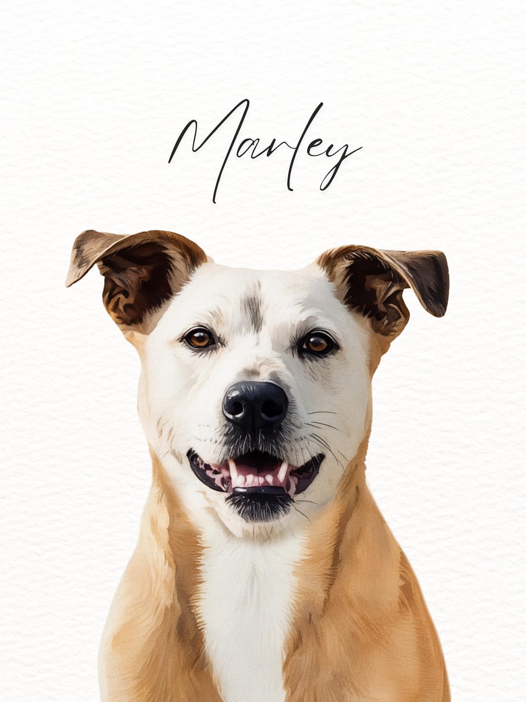 Customer photo review of Custom Minimal Pet Portrait Canvas