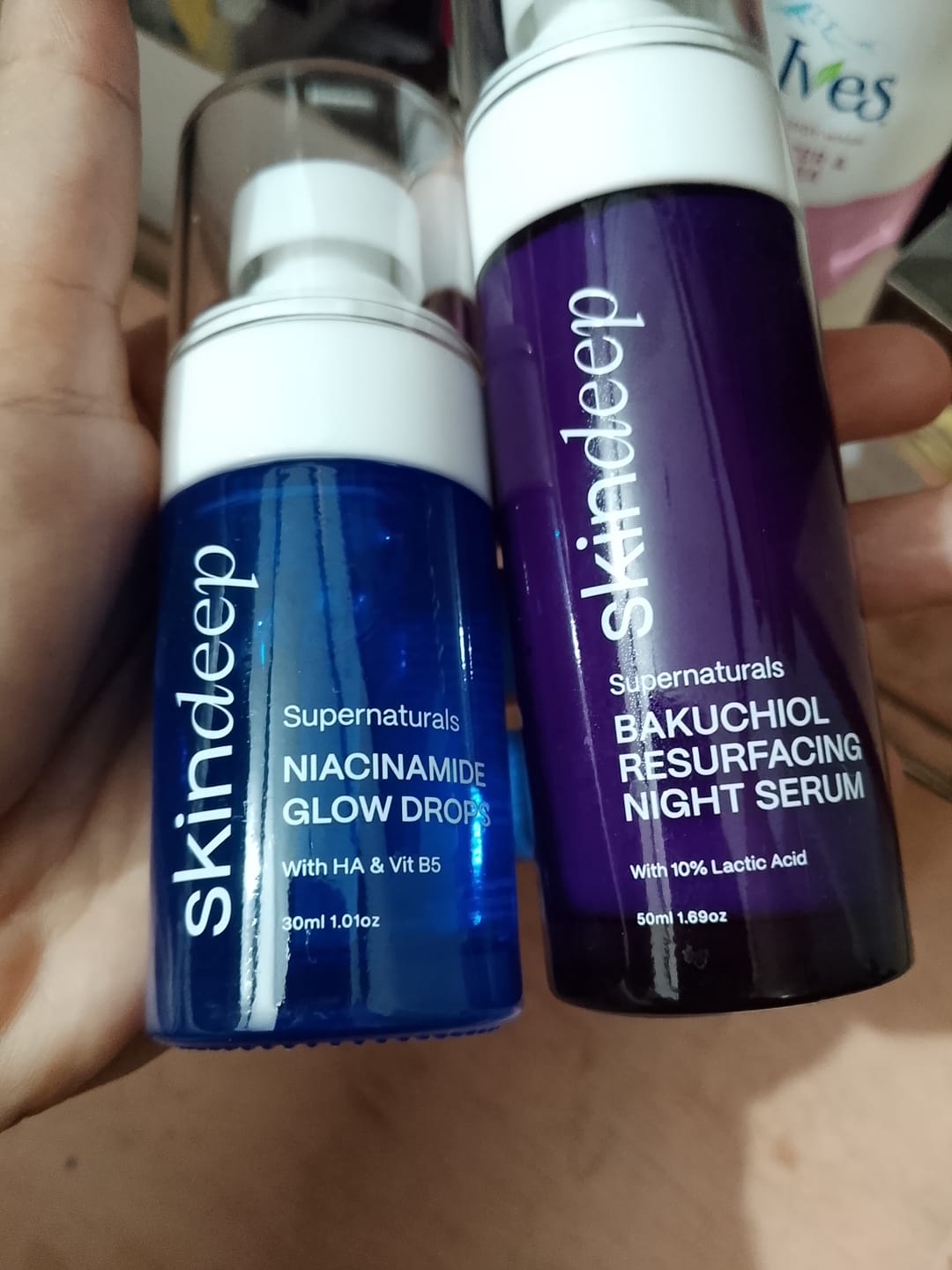Customer photo review of NIACINAMIDE GLOW DROPS - with HA & Vit B5
