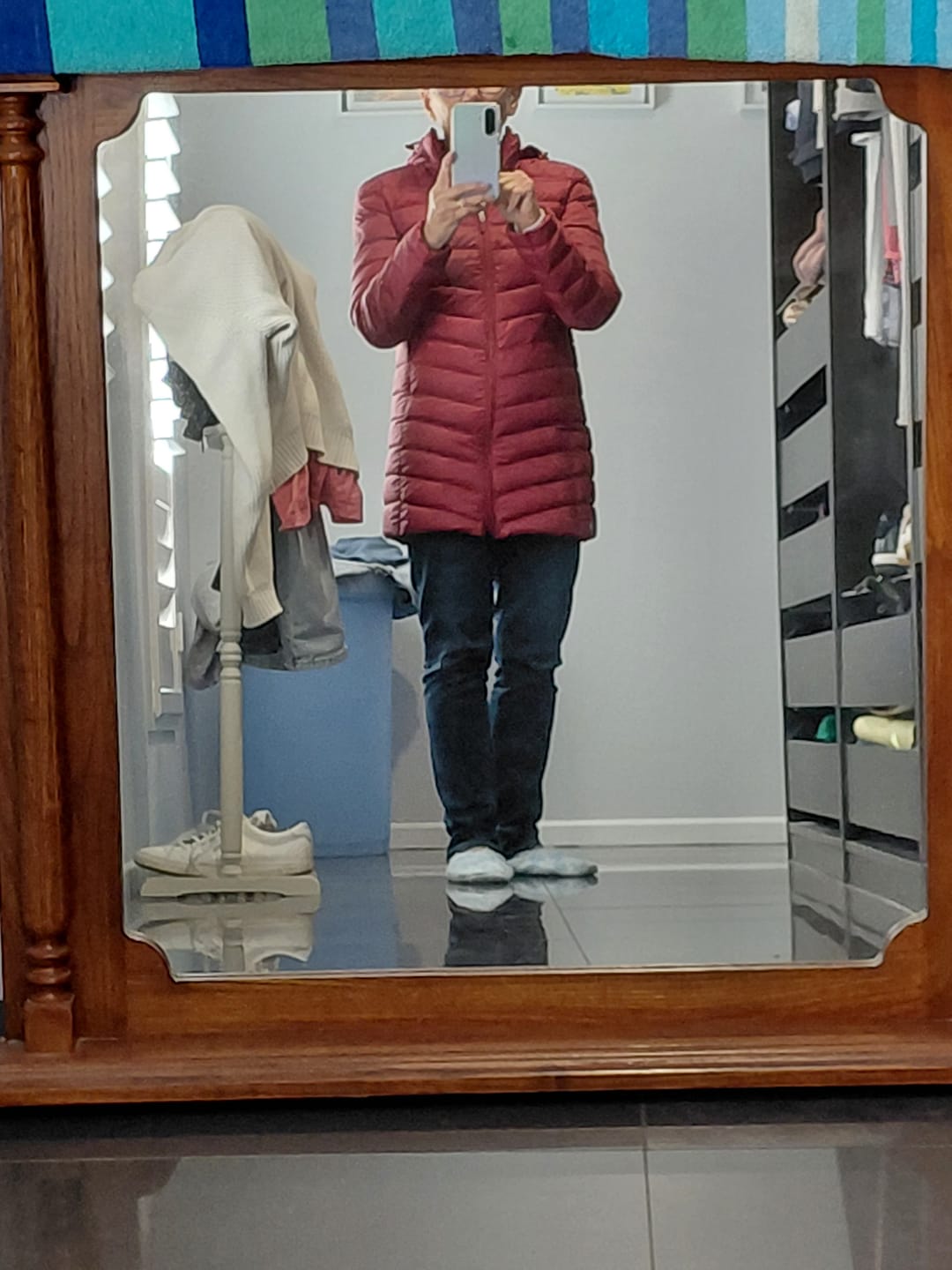 Customer photo review of Burgundy Classic Parka