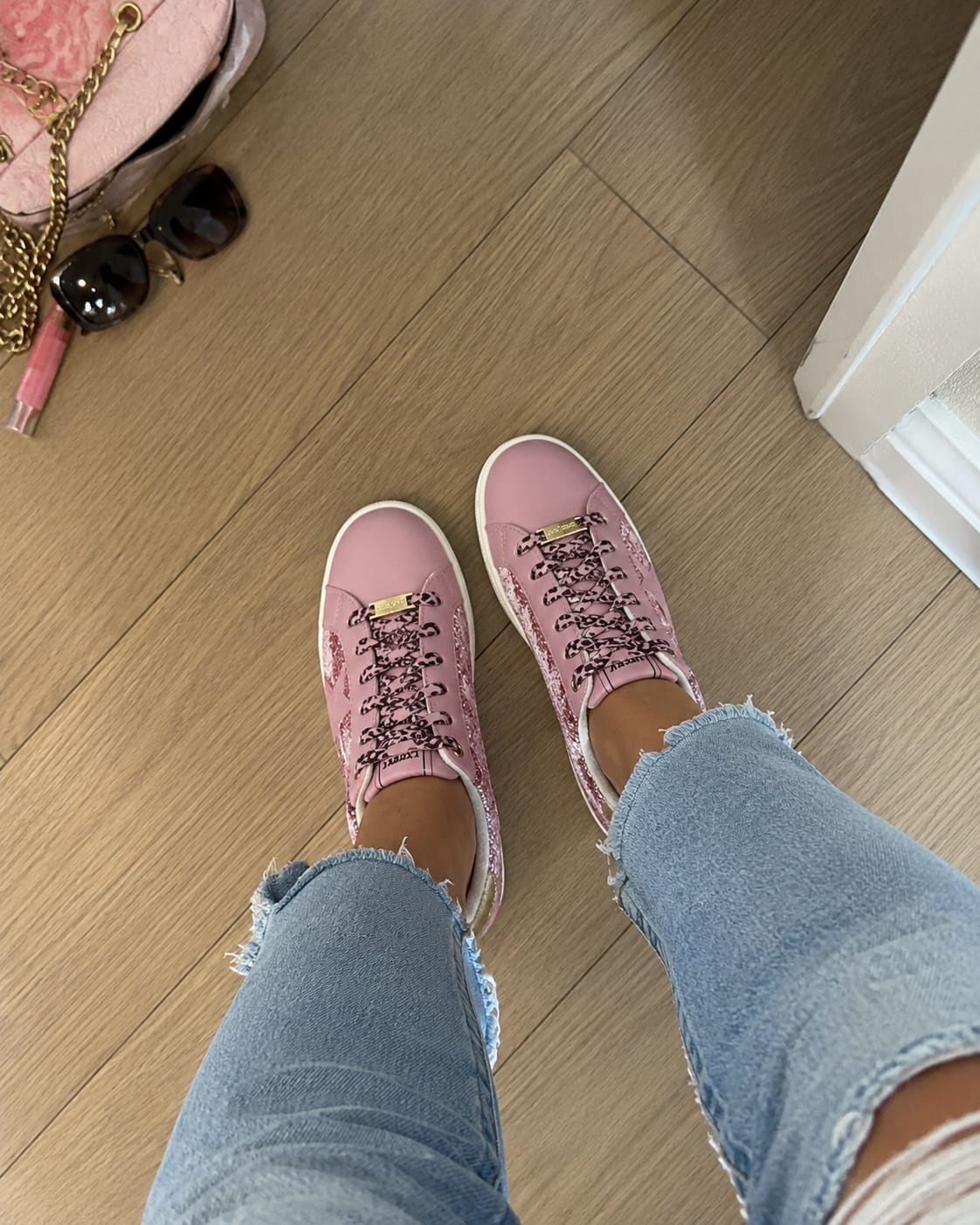 Customer photo review of Lucky Step Star Glitter Sneakers