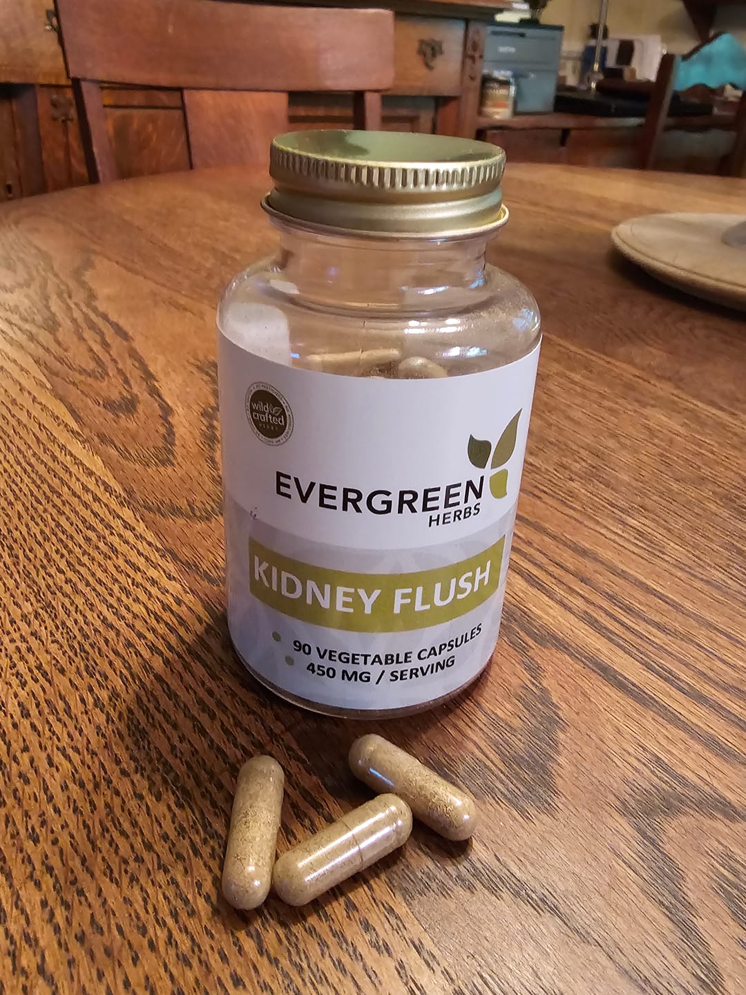 Customer photo review of Kidney Flush Capsules - 90 Capsules (450 mg)
