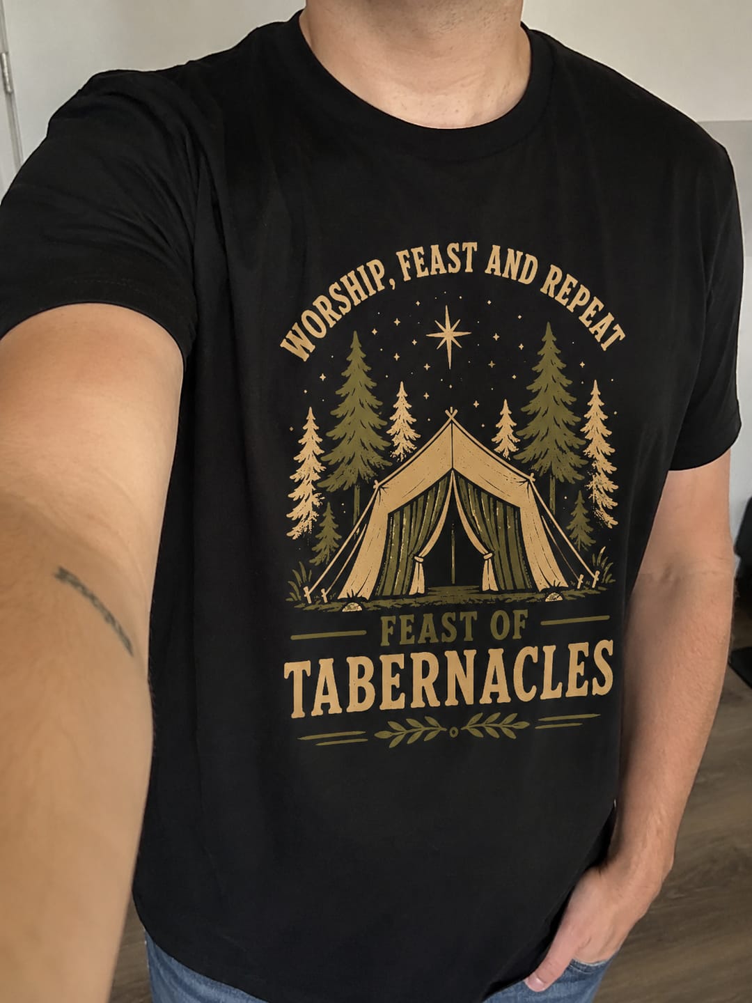 Customer photo review of Feast Of Tabernacles T-Shirt