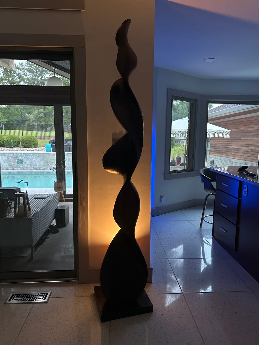 Customer photo review of Large Wooden Sculpture #WAB192