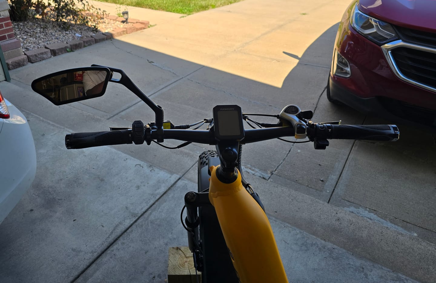 Customer photo review of Adjustable Bike Handlebar Mirror