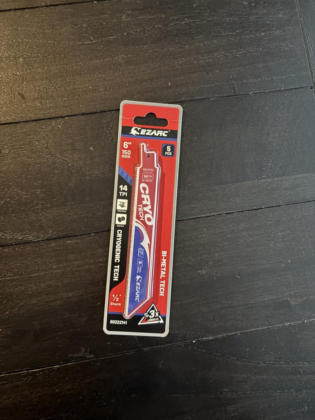 Customer photo review of Metal Cutting - Bi-Metal Cryo Tech Sabre, 6/9in, 14/18 TPI Reciprocating Saw Blade