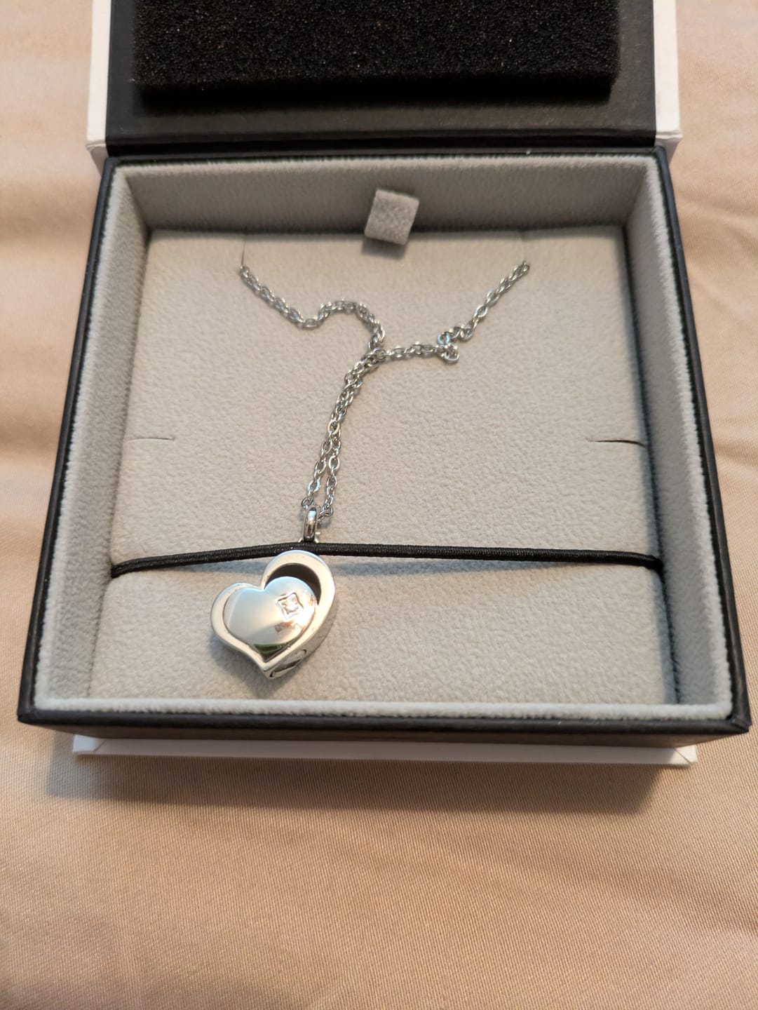 Customer photo review of Heart Urn Pendant