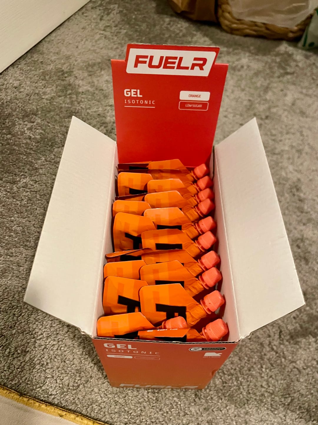 Customer photo review of ISOTONIC ENERGY GELS