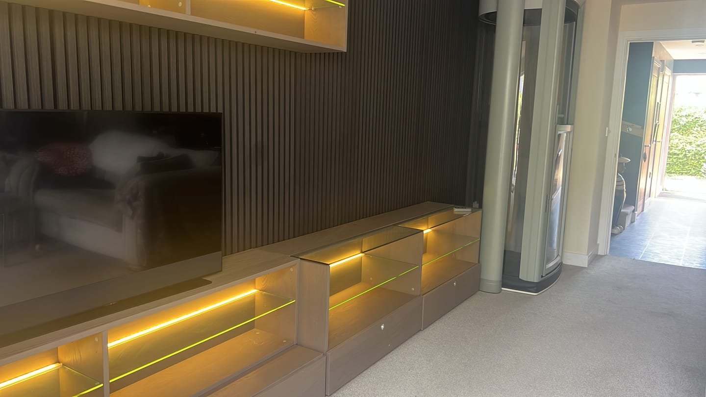 Customer photo review of Acoustic Wall Panel Sample