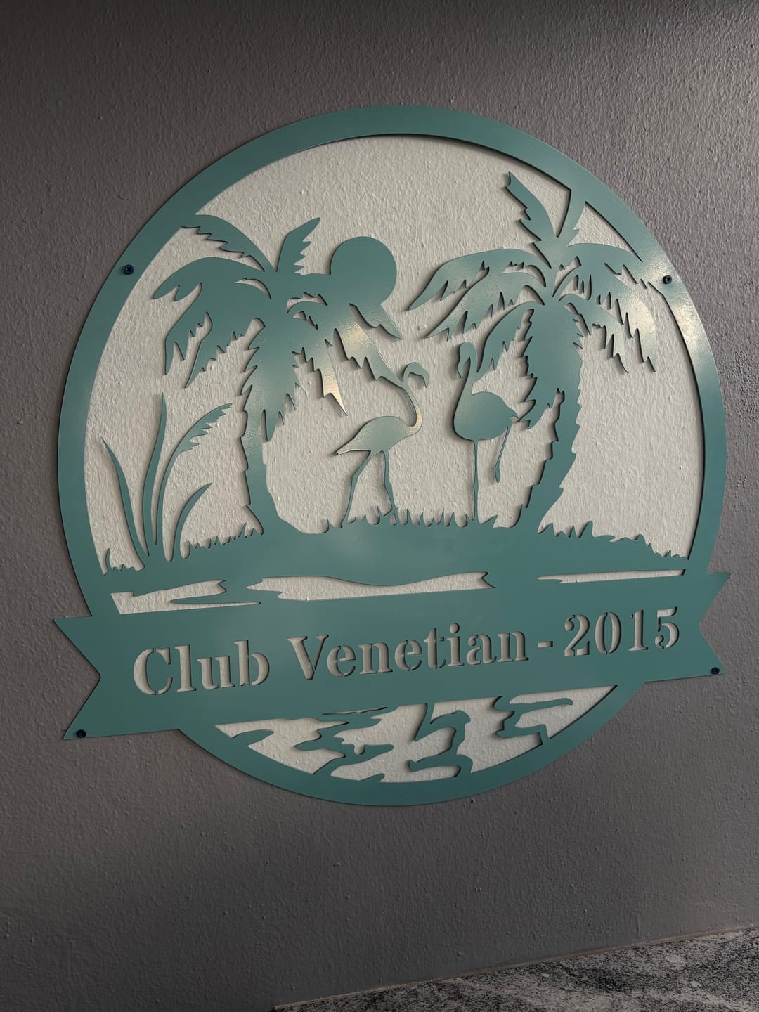 Customer photo review of Beach Flamingo Sign