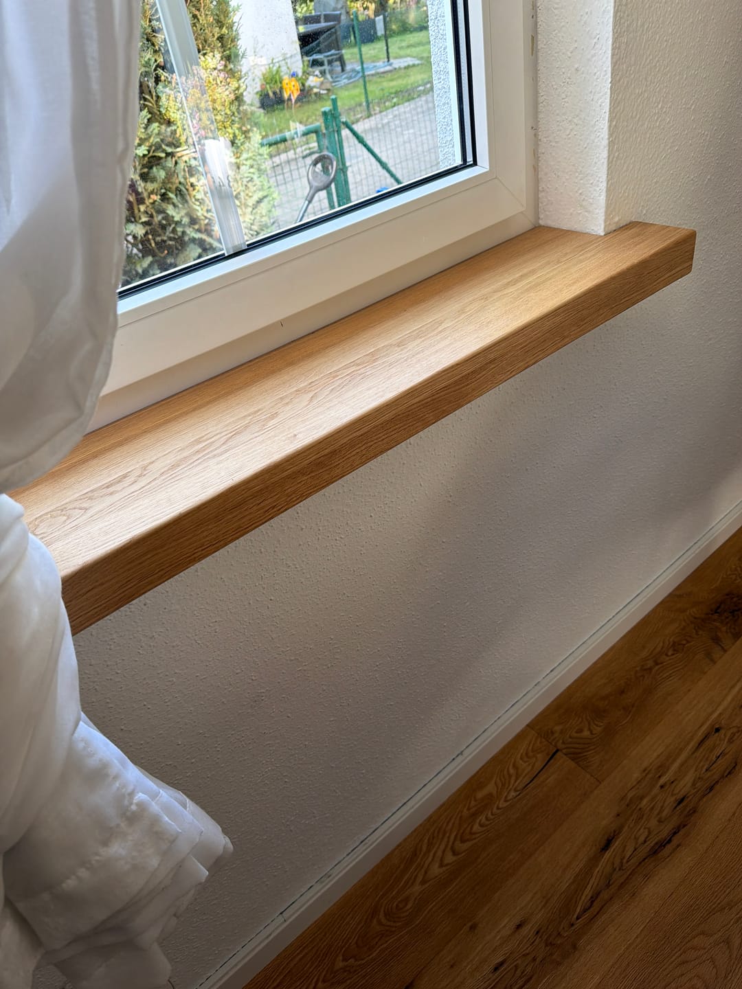 Customer photo review of Aufsatzfensterbank Eiche