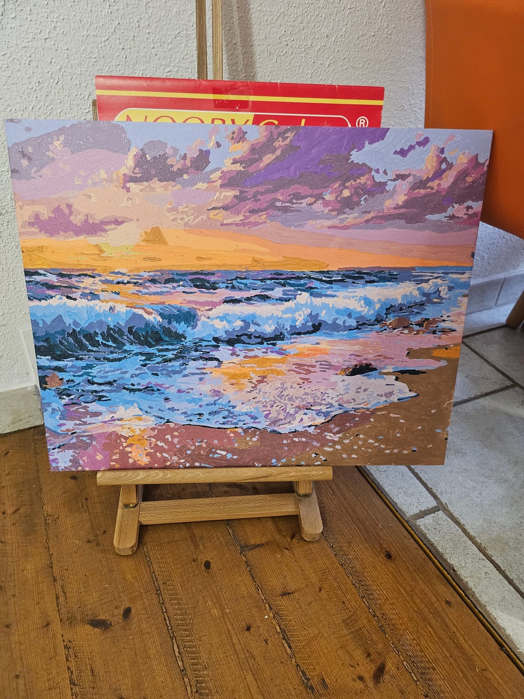 Customer photo review of Malen nach Zahlen - Rosa Sonnenuntergang