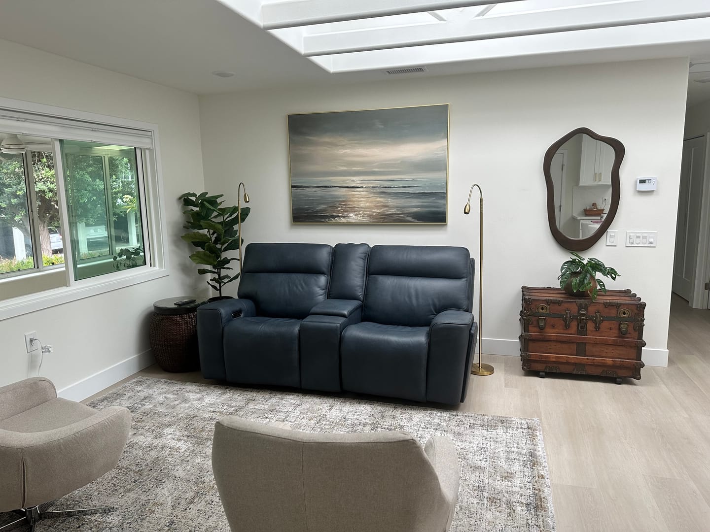 Customer photo review of #CL-Custom Ocean And Sky Abstract Wall Art #OS094