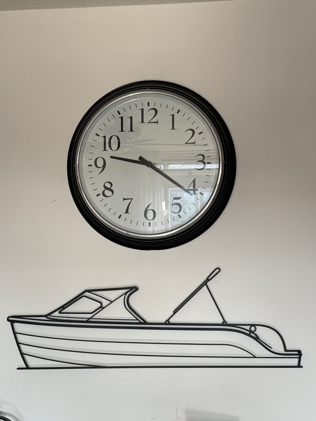 Customer photo review of Your Custom Boat Silhouette Metal Wall Art