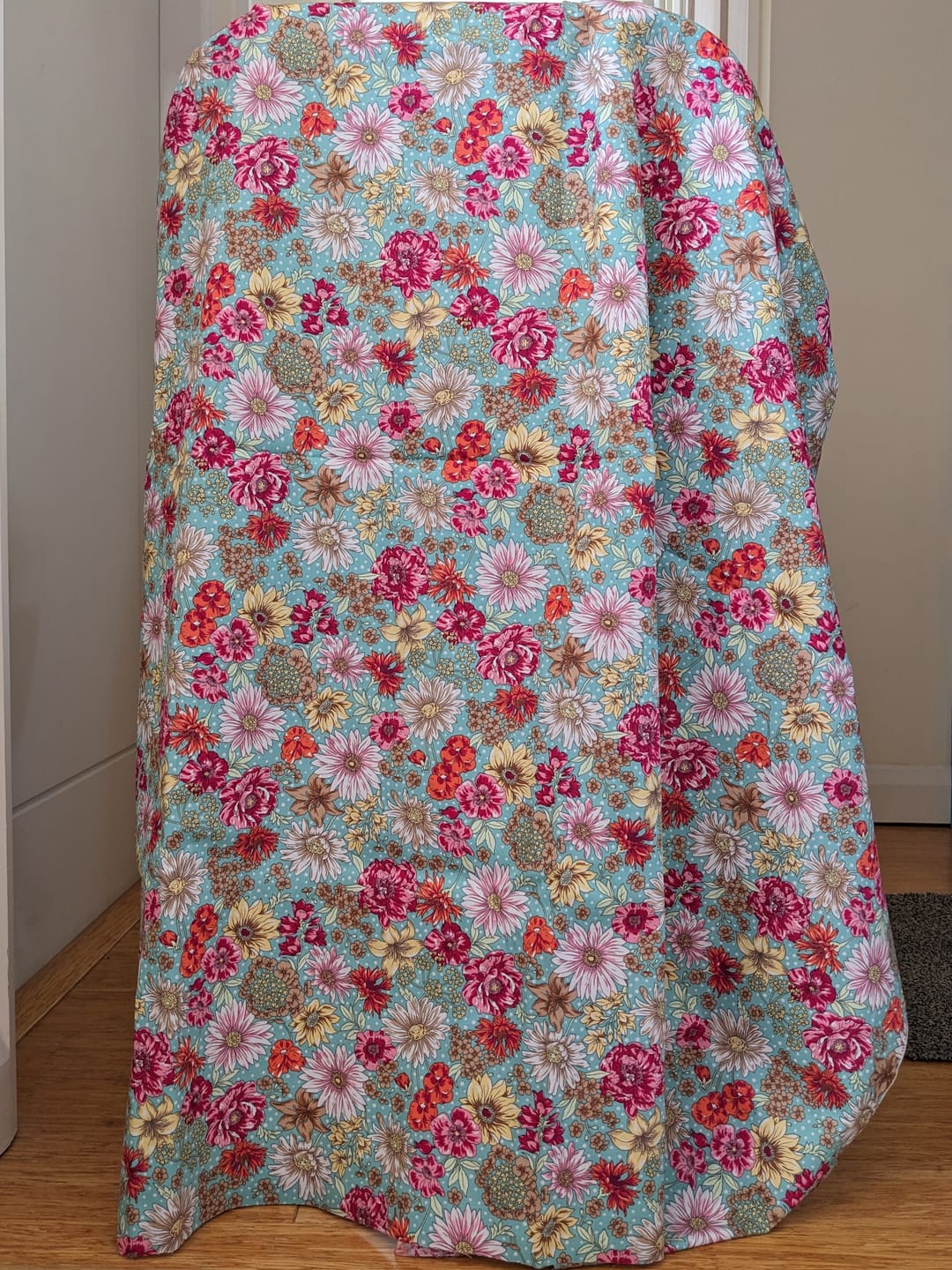 Customer photo review of Botanical Bloom Rose & Hubble Cotton Poplin Fabric