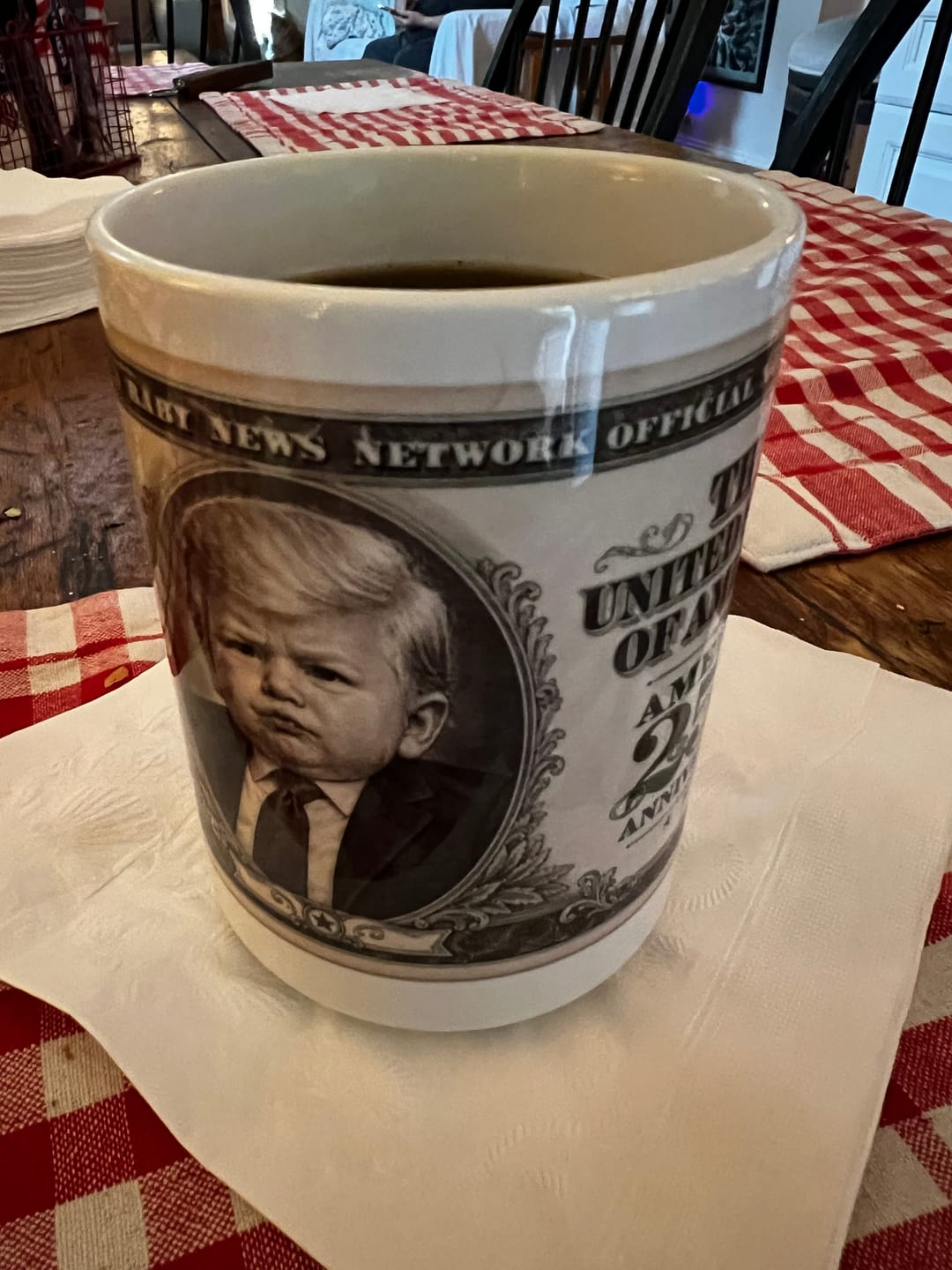 Customer photo review of "250th Anniversary Bill" Mug