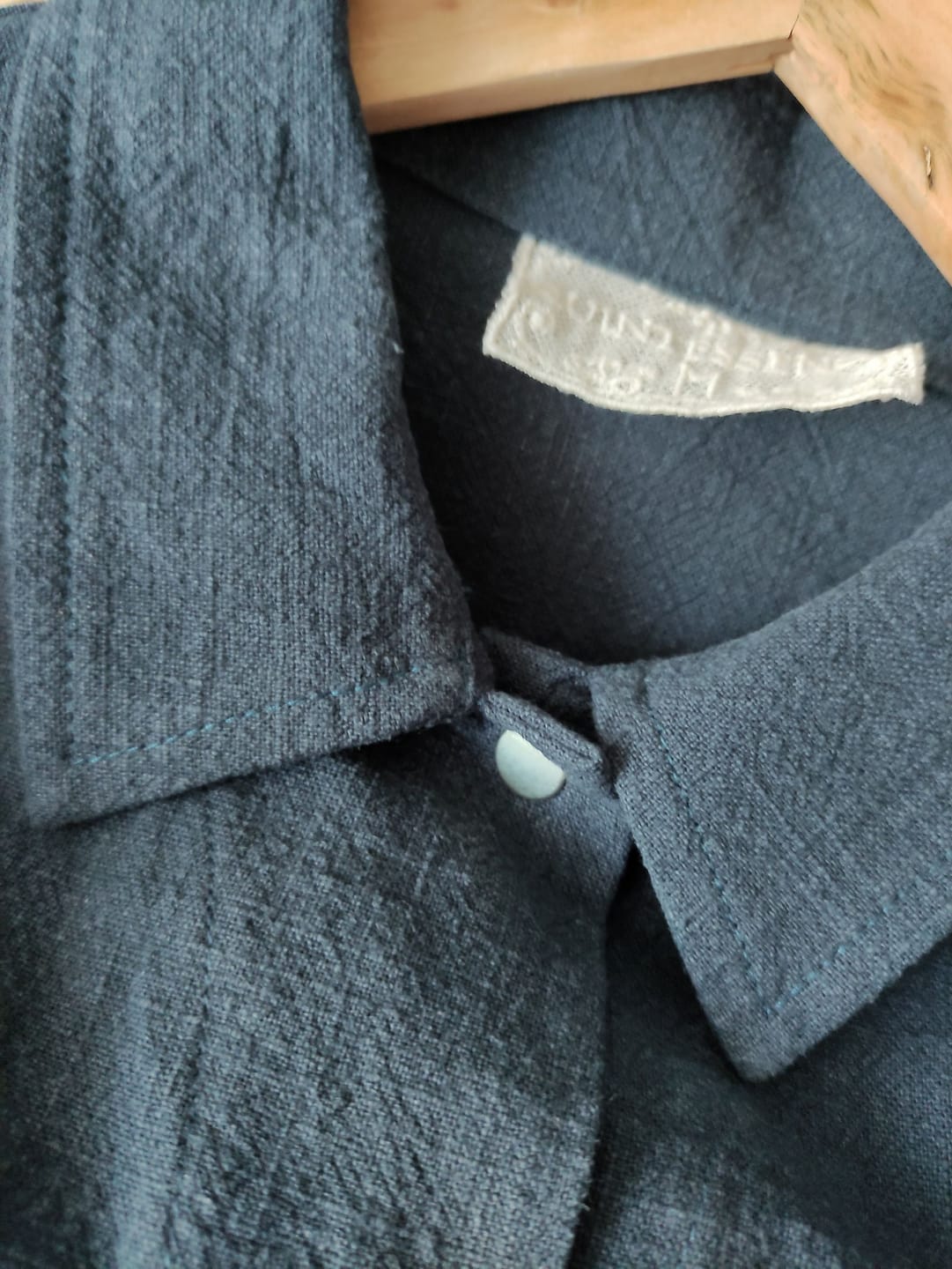 Customer photo review of Veste Véga - lin stone wash marine