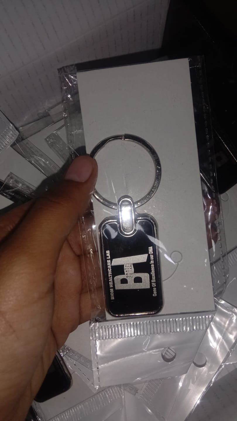 Customer photo review of Premium Metal Keychain | Best for Corporate Gifting | PrintMine.in