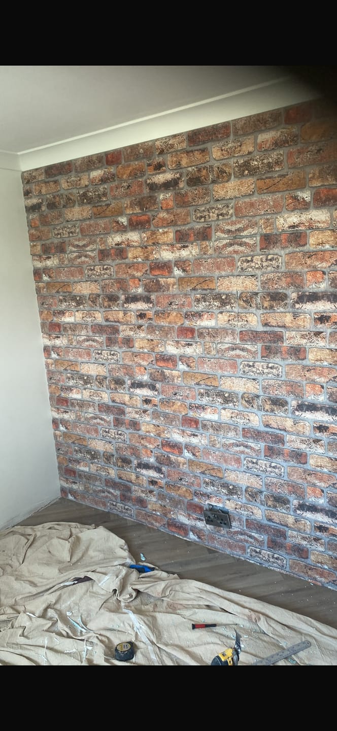 Customer photo review of Rustic Weathered Brown | Brick Effect | TAS-615