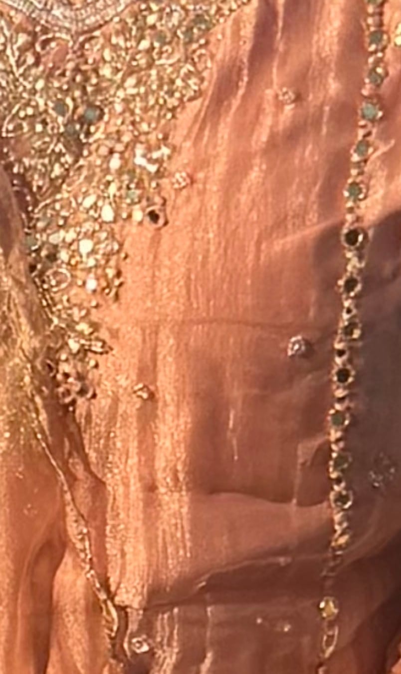 Customer photo review of Coral Beaded Elegance Couture Set