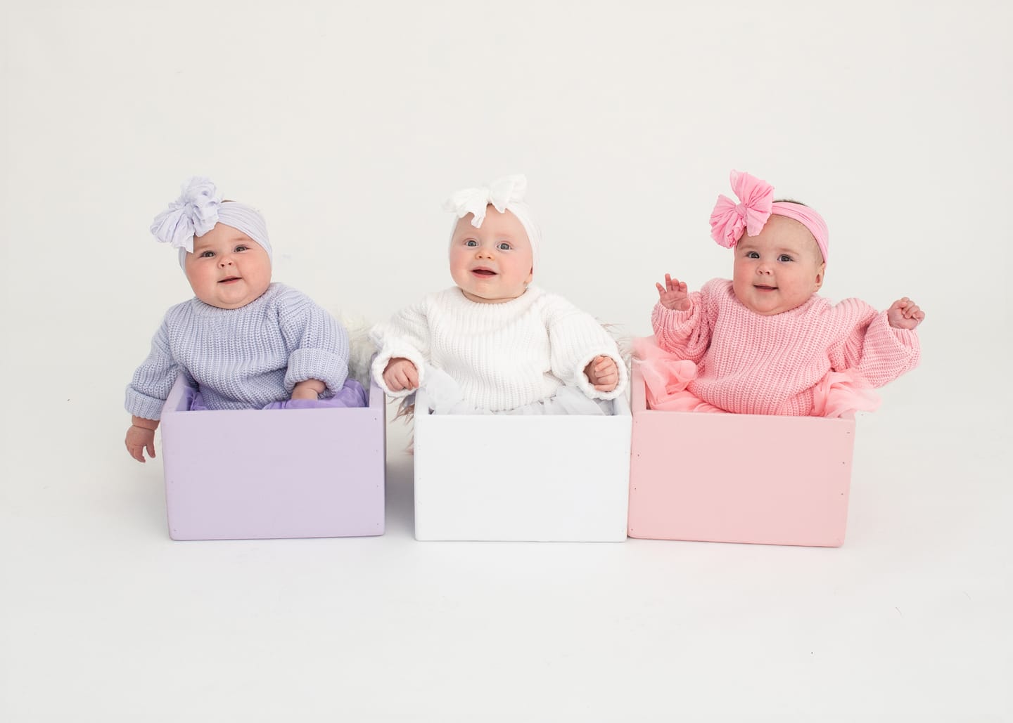 Customer photo review of Pretty in Pink Headband 3 pack set