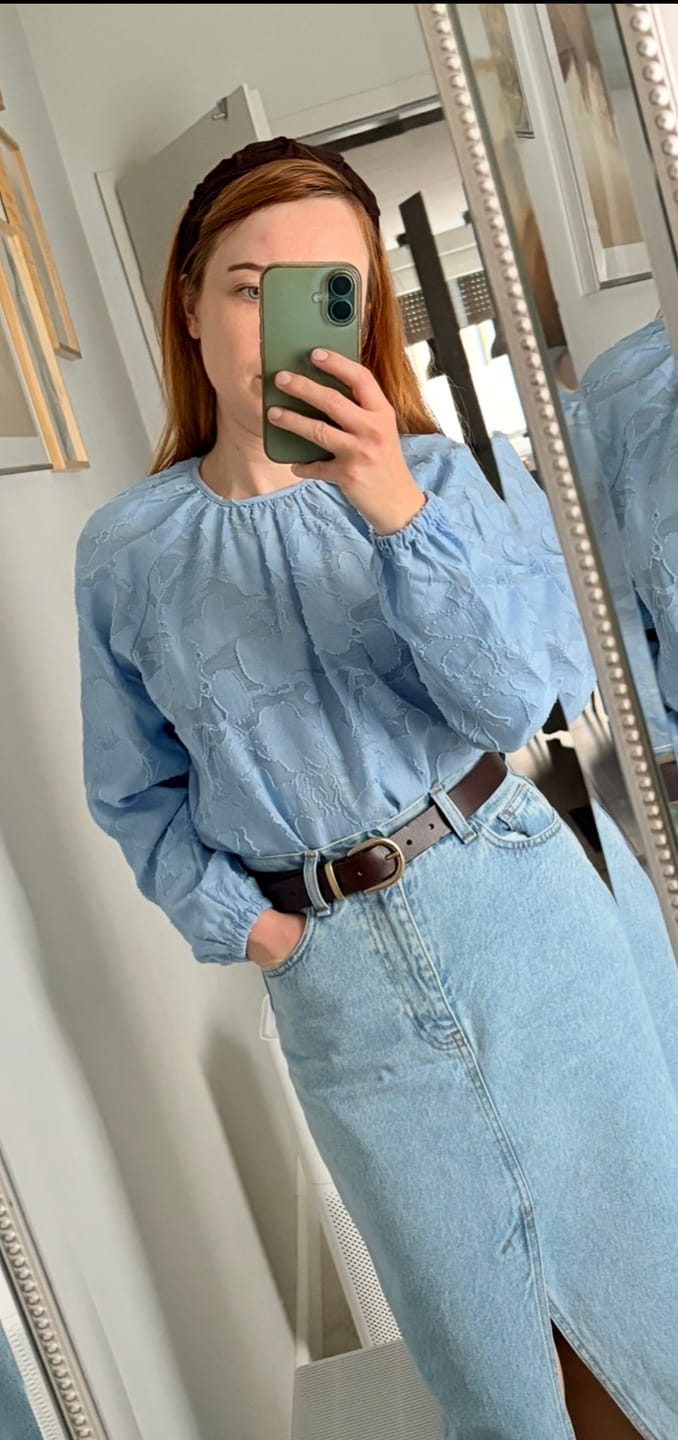 Customer photo review of Spódnica JEANS VINTAGE CIELO