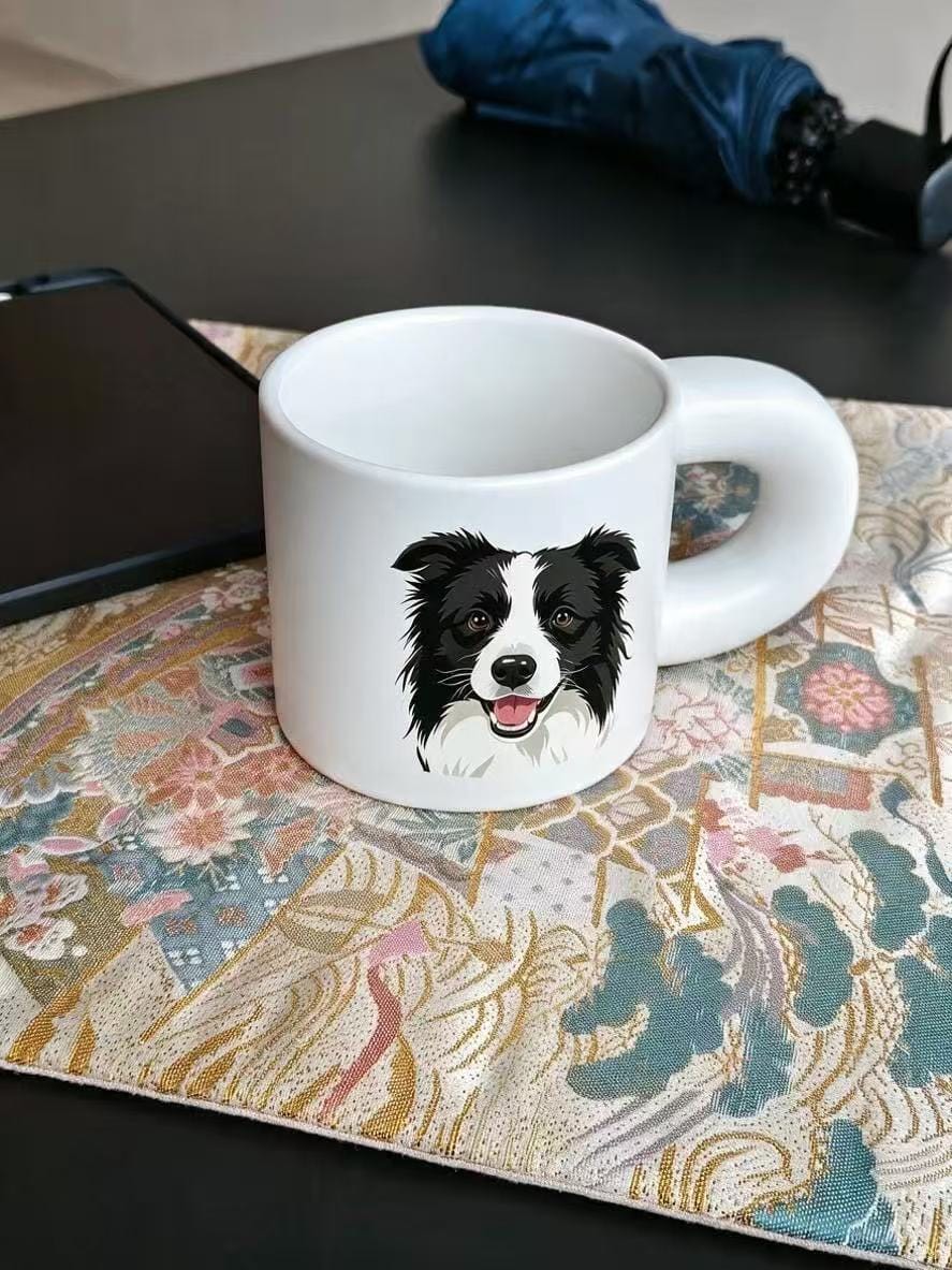 Customer photo review of Custom Pet Portrait Mug