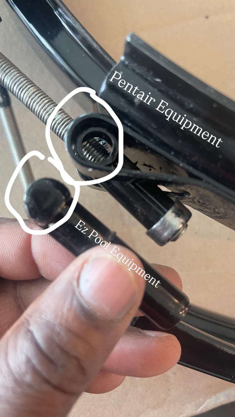 Customer photo review of Pentair Tension Control Clamp Kit