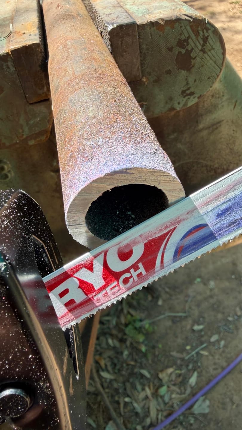Customer photo review of Metal Cutting - Bi-Metal Cryo Tech Sabre, 6/9in, 14/18 TPI Reciprocating Saw Blade